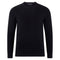 Mens Lightweight Cotton Fisherman Rib Jumper Black-Jumper-Paul James Knitwear-S-Black-Urbanheer