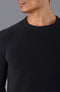 Mens Lightweight Cotton Fisherman Rib Jumper Black-Jumper-Paul James Knitwear-S-Black-Urbanheer