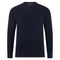 Mens Lightweight Cotton Fisherman Rib Jumper Navy-Jumper-Paul James Knitwear-L-Navy-Urbanheer