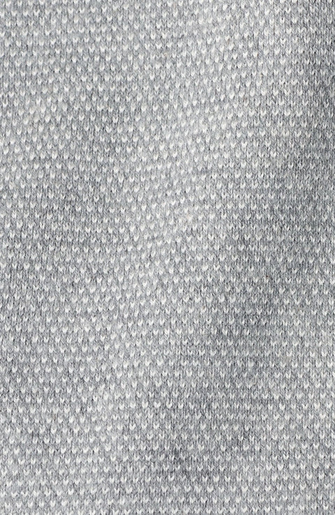 Mens Lightweight Cotton Honeycomb Buttonless Polo Shirt Ash Grey-Polo Shirt-Paul James Knitwear-S-Ash Grey-Urbanheer