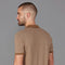 Mens Lightweight Cotton Honeycomb Buttonless Polo Shirt Camel-Polo Shirt-Paul James Knitwear-S-Camel-Urbanheer