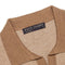 Mens Lightweight Cotton Honeycomb Buttonless Polo Shirt Camel-Polo Shirt-Paul James Knitwear-S-Camel-Urbanheer