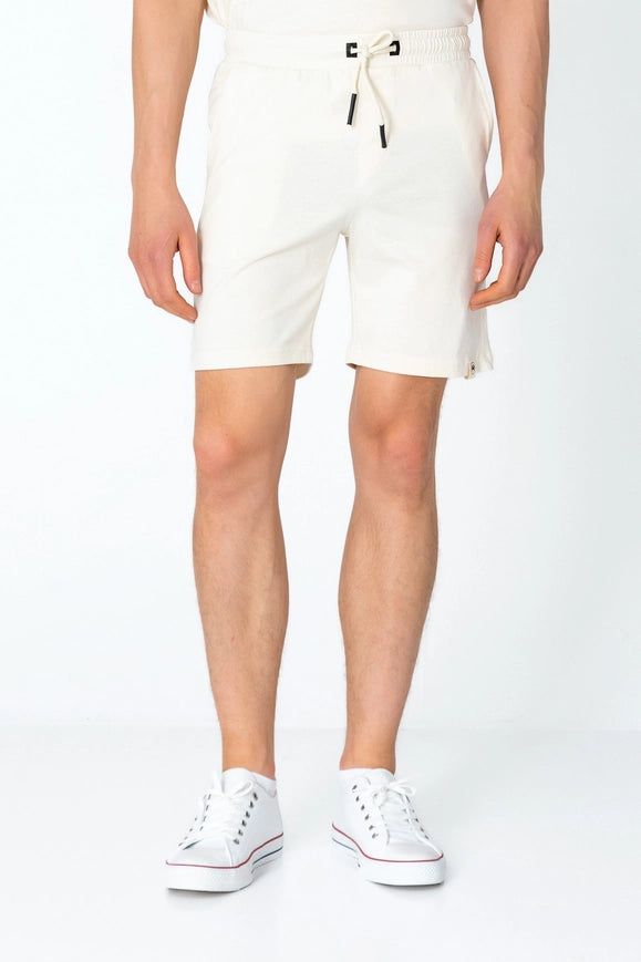 Men's Lightweight Cotton Shorts - Beige-Shorts-Ron Tomson-S-Urbanheer