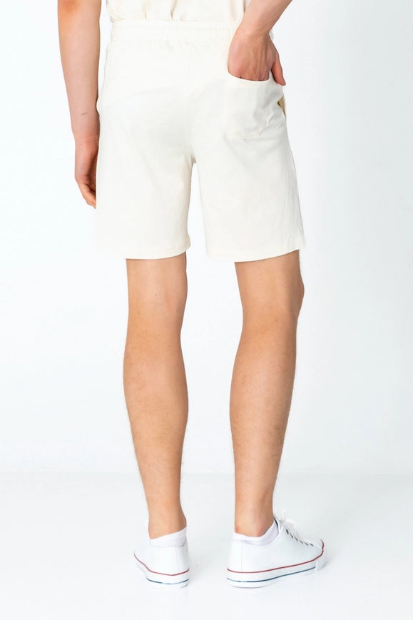 Men's Lightweight Cotton Shorts - Beige-Shorts-Ron Tomson-Urbanheer