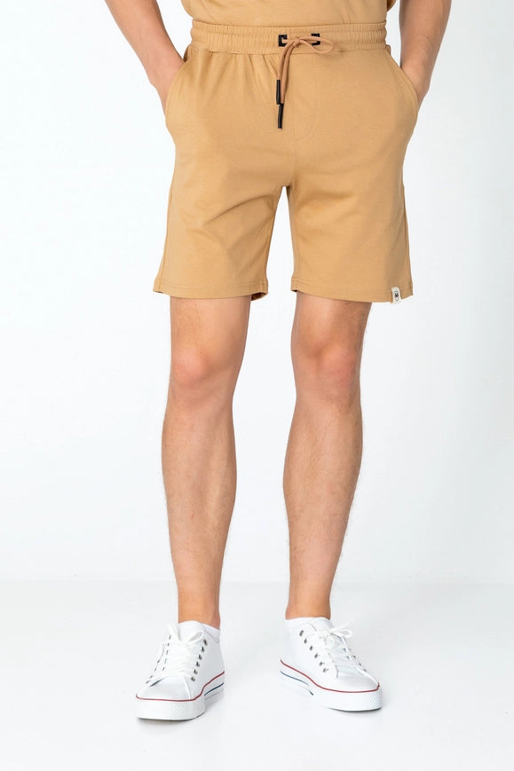 Men's Lightweight Cotton Shorts - Camel-Shorts-Ron Tomson-S-Urbanheer