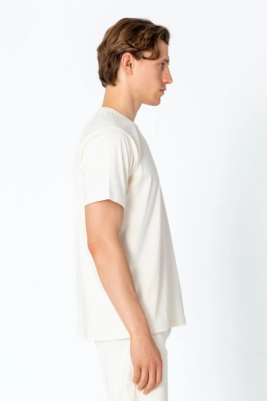 Men's Lightweight Cotton T-Shirt - Beige