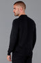 Mens Lightweight Cotton Zip Neck Polo Shirt Black-Shirts-Paul James Knitwear-S-Black-Urbanheer