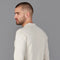 Mens Lightweight Cotton Zip Neck Polo Shirt Ecru-Shirts-Paul James Knitwear-L-Ecru-Urbanheer