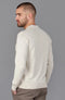 Mens Lightweight Cotton Zip Neck Polo Shirt Ecru-Shirts-Paul James Knitwear-L-Ecru-Urbanheer