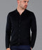Mens Lightweight Extra Fine Merino Long Sleeve Shirt Black-Shirt-Paul James Knitwear-S-Urbanheer