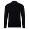 Mens Lightweight Extra Fine Merino Long Sleeve Shirt Black-Shirt-Paul James Knitwear-S-Urbanheer