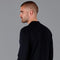 Mens Lightweight Extra Fine Merino Long Sleeve Shirt Black-Shirt-Paul James Knitwear-S-Urbanheer