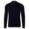Mens Lightweight Extra Fine Merino Long Sleeve Shirt Navy-Shirt-Paul James Knitwear-S-Urbanheer