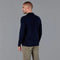 Mens Lightweight Extra Fine Merino Long Sleeve Shirt Navy-Shirt-Paul James Knitwear-S-Urbanheer