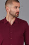 Mens Lightweight Extra Fine Merino Long Sleeve Shirt Rioja-Shirt-Paul James Knitwear-S-Urbanheer