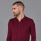 Mens Lightweight Extra Fine Merino Long Sleeve Shirt Rioja-Shirt-Paul James Knitwear-S-Urbanheer