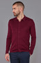 Mens Lightweight Extra Fine Merino Long Sleeve Shirt Rioja-Shirt-Paul James Knitwear-S-Urbanheer
