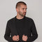 Mens Lightweight Mercerised Cotton Knitted Blazer Black-Blazer-Paul James Knitwear-S-Regular-Black-Urbanheer