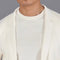 Mens Lightweight Mercerised Cotton Knitted Blazer Ecru-Blazer-Paul James Knitwear-S-Regular-Ecru-Urbanheer