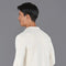 Mens Lightweight Mercerised Cotton Knitted Blazer Ecru-Blazer-Paul James Knitwear-S-Regular-Ecru-Urbanheer