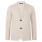Mens Lightweight Mercerised Cotton Knitted Blazer Ecru-Blazer-Paul James Knitwear-S-Regular-Ecru-Urbanheer