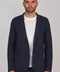Mens Lightweight Mercerised Cotton Knitted Blazer Navy-Blazer-Paul James Knitwear-S-Regular-Navy-Urbanheer