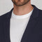 Mens Lightweight Mercerised Cotton Knitted Blazer Navy-Blazer-Paul James Knitwear-S-Regular-Navy-Urbanheer