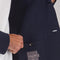 Mens Lightweight Mercerised Cotton Knitted Blazer Navy-Blazer-Paul James Knitwear-S-Regular-Navy-Urbanheer