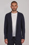 Mens Lightweight Organic Cotton Linen Knitted Blazer Navy and Black-Blazer-Paul James Knitwear-M-Regular-Navy-Urbanheer