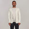 Mens Lightweight Organic Cotton Linen Knitted Blazer Off White-Blazer-Paul James Knitwear-M-Regular-Urbanheer