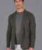 Mens Lightweight Organic Cotton Linen Knitted Blazer Olive-Blazer-Paul James Knitwear-M-Regular-Urbanheer