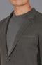 Mens Lightweight Organic Cotton Linen Knitted Blazer Olive-Blazer-Paul James Knitwear-M-Regular-Urbanheer