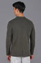 Mens Lightweight Organic Cotton Linen Knitted Blazer Olive-Blazer-Paul James Knitwear-M-Regular-Urbanheer