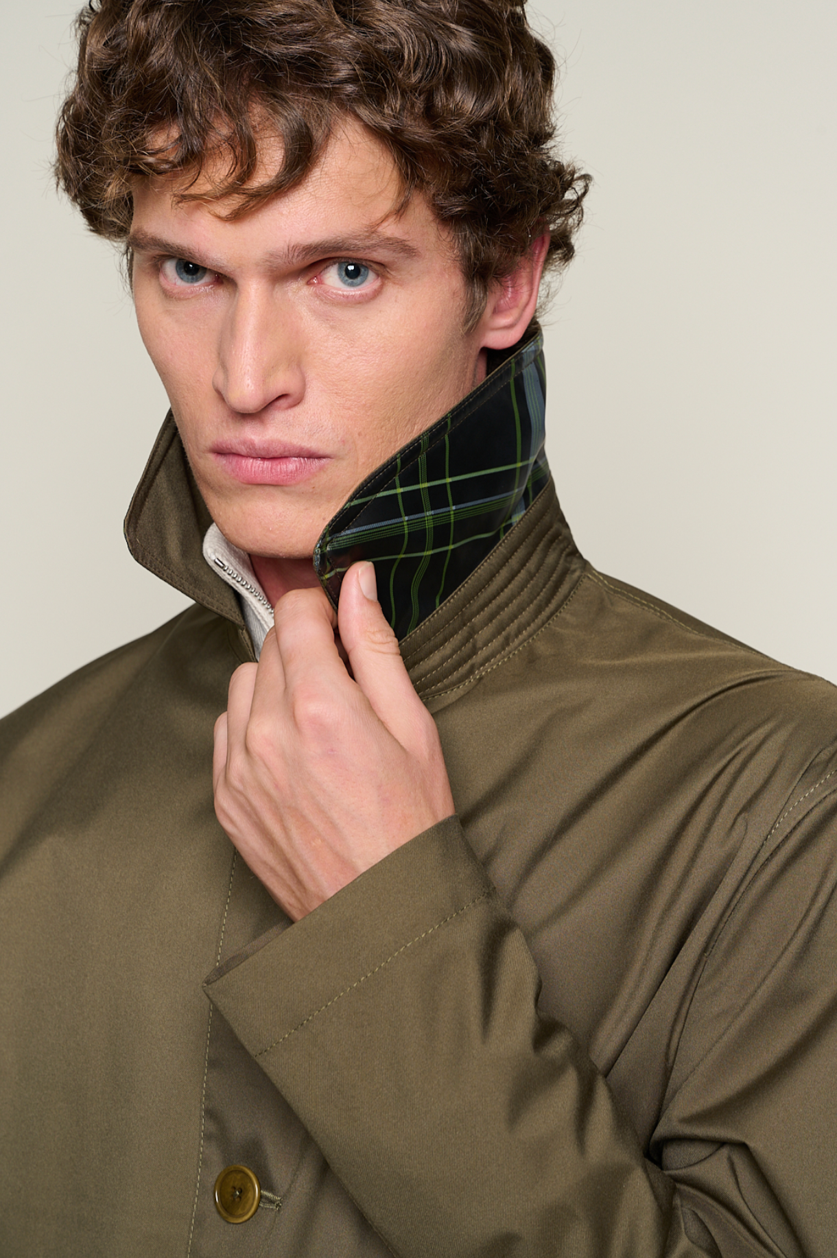 Men’s Long Parka with a Simple Cut