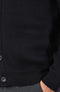 Mens Midweight 100% Cotton Shawl Collar Cardigan Black-Cardigan-Paul James Knitwear-S-Black-Urbanheer
