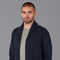 Mens Midweight 100% Cotton Shawl Collar Cardigan Navy-Cardigan-Paul James Knitwear-S-Navy-Urbanheer
