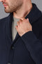 Mens Midweight 100% Cotton Shawl Collar Cardigan Navy-Cardigan-Paul James Knitwear-S-Navy-Urbanheer