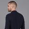 Mens Midweight Cotton Cable Zip Neck Jumper Navy-Jumper-Paul James Knitwear-S-Navy-Urbanheer