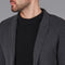 Mens Midweight Cotton Deconstructed Knitted Blazer Anthracite Grey-Blazer-Paul James Knitwear-XS-Regular-Urbanheer