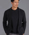 Mens Midweight Cotton Deconstructed Knitted Blazer Black-Blazer-Paul James Knitwear-S-Regular-Urbanheer