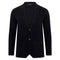 Mens Midweight Cotton Deconstructed Knitted Blazer Black-Blazer-Paul James Knitwear-S-Regular-Urbanheer