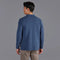 Mens Midweight Cotton Deconstructed Knitted Blazer Blue Melange-Blazer-Paul James Knitwear-XS-Regular-Urbanheer