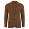 Mens Midweight Cotton Deconstructed Knitted Blazer Camel-Blazer-Paul James Knitwear-XS-Regular-Urbanheer