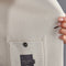 Mens Midweight Cotton Deconstructed Knitted Blazer Ecru-Blazer-Paul James Knitwear-XS-Short-Urbanheer