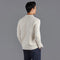 Mens Midweight Cotton Deconstructed Knitted Blazer Ecru-Blazer-Paul James Knitwear-XS-Short-Urbanheer
