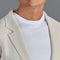 Mens Midweight Cotton Deconstructed Knitted Blazer Ecru-Blazer-Paul James Knitwear-XS-Short-Urbanheer