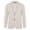 Mens Midweight Cotton Deconstructed Knitted Blazer Ecru-Blazer-Paul James Knitwear-XS-Short-Urbanheer