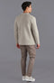 Mens Midweight Cotton Deconstructed Knitted Blazer Fawn-Blazer-Paul James Knitwear-XS-Regular-Urbanheer