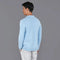 Mens Midweight Cotton Deconstructed Knitted Blazer Pale Blue-Blazer-Paul James Knitwear-S-Regular-Urbanheer