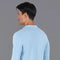 Mens Midweight Cotton Deconstructed Knitted Blazer Pale Blue-Blazer-Paul James Knitwear-S-Regular-Urbanheer